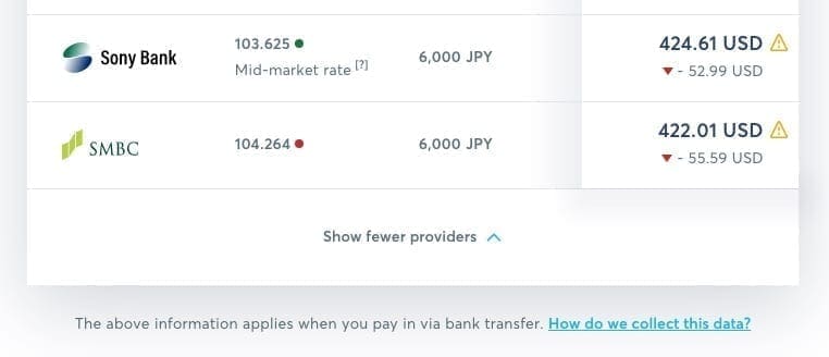 TransferWise Transfer Money from Japan, Fees Compared to Sony Bank, and SMBC, Nihon Hustle
